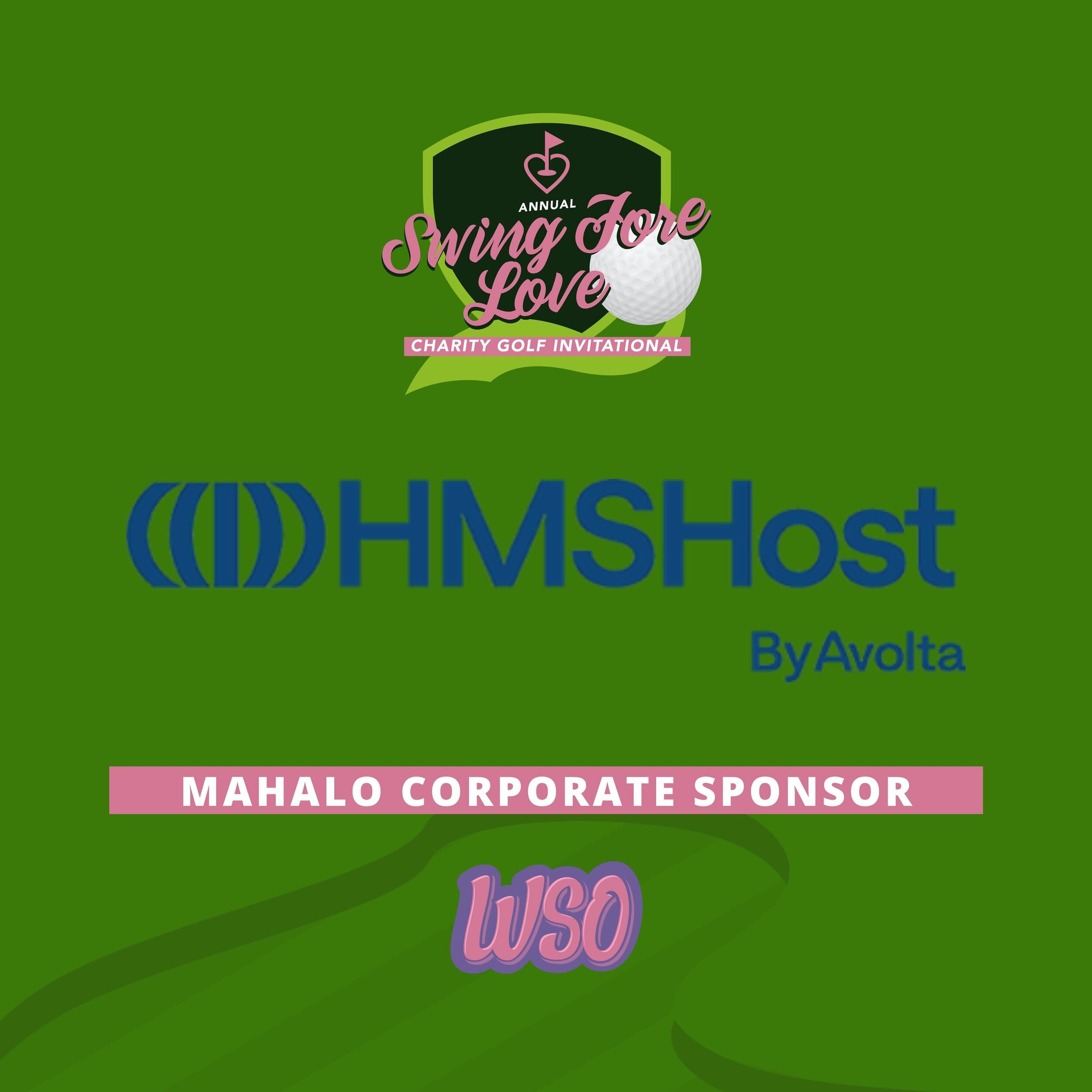 🌟 A heartfelt mahalo to HMSHost for your generous support of the WSO Swing Fore Love Charity Invitational! 🏌️&zwj;♂️ Your sponsorship makes a tremendous impact, helping us to raise funds for our cause. 🙏🏽 And let's not forget the ono snacks you'r