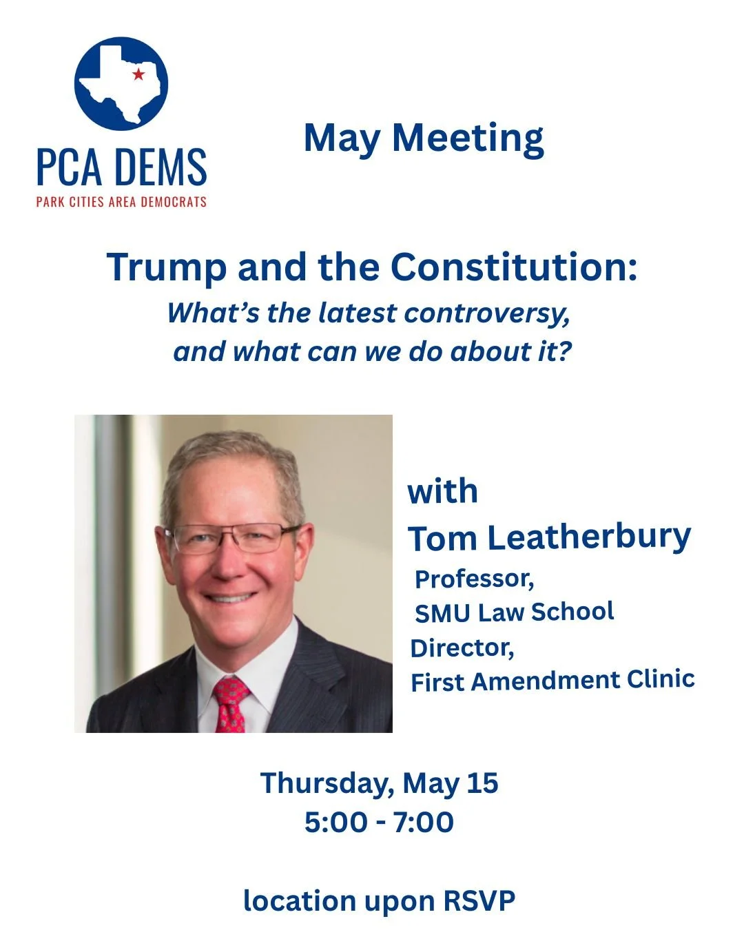PCA Dems May Meeting