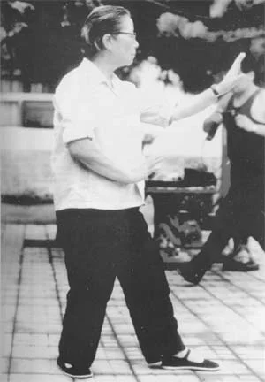 Sun Shurong practicing Santi