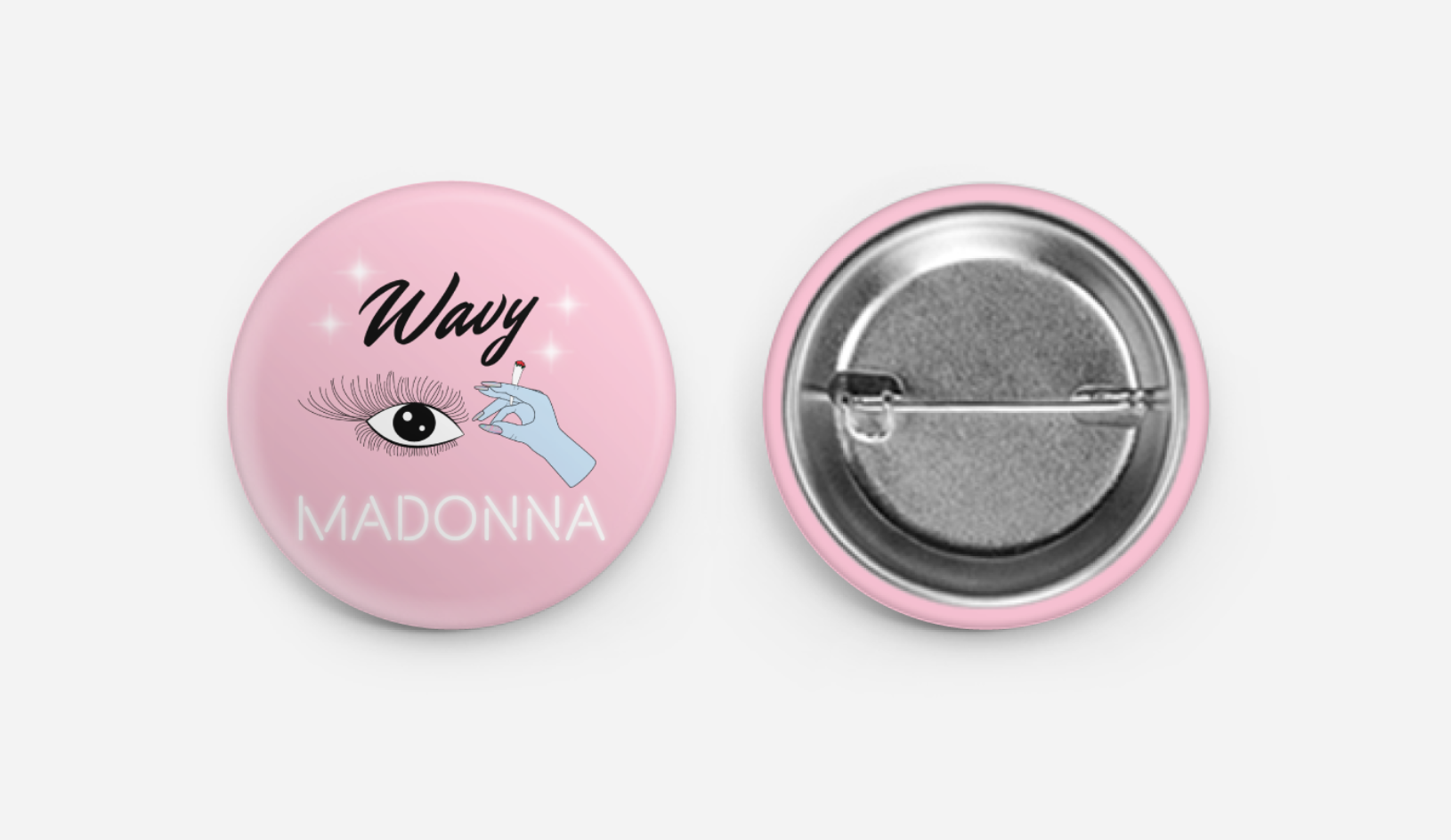 Wavy Madonna Pin