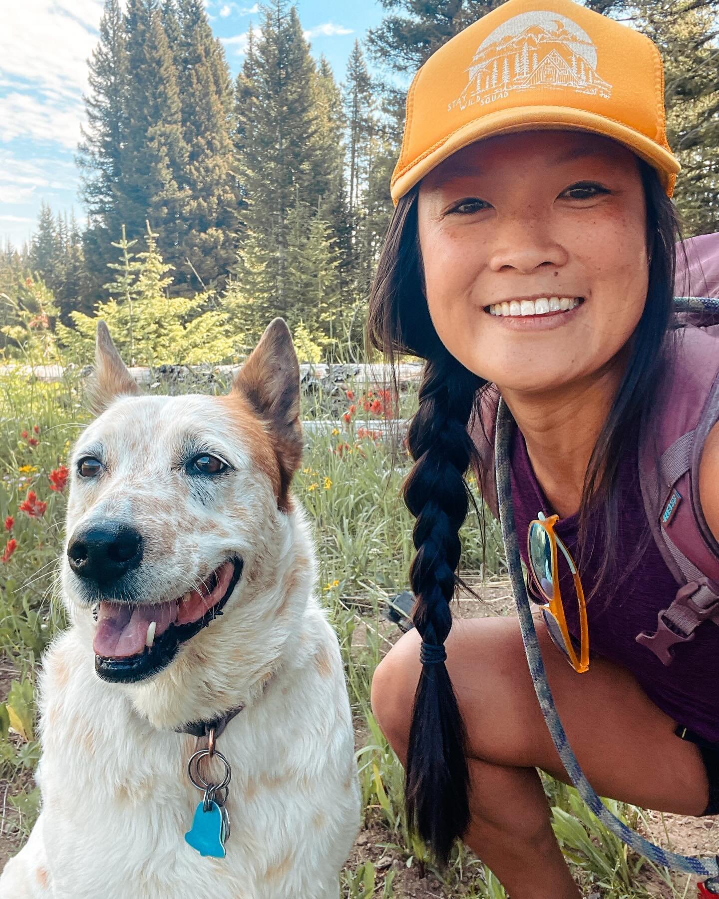 🐾☀️It&rsquo;s hard to believe but it&rsquo;s been over 8 years of adventures with this little deaf rescue💛

Arya is my longest employee, best tent snuggler, photoshoot supervisor, camp dinner clean up crew, trail buddy, and overall bestie in gettin