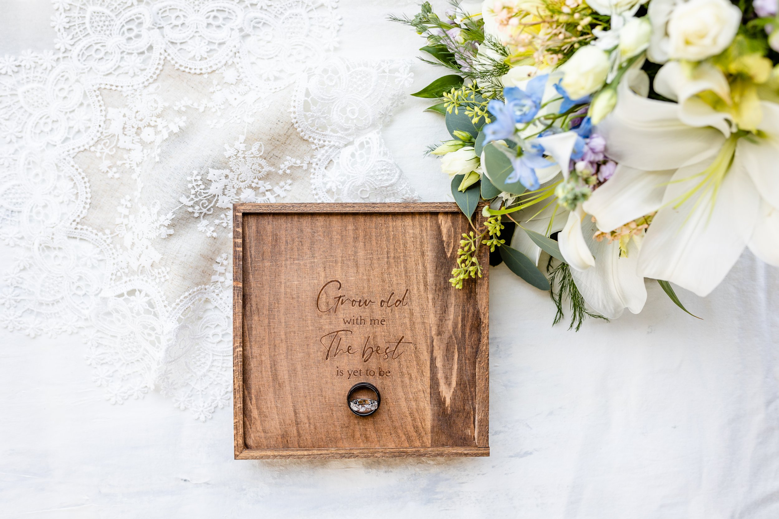 2024,wedding Ring Box With Magnetic Retro Wood Ring Bearer Rustic Wooden  Vintage Ring Holder Walnut Jewelry Storage Box Gift Holder | Fruugo NO