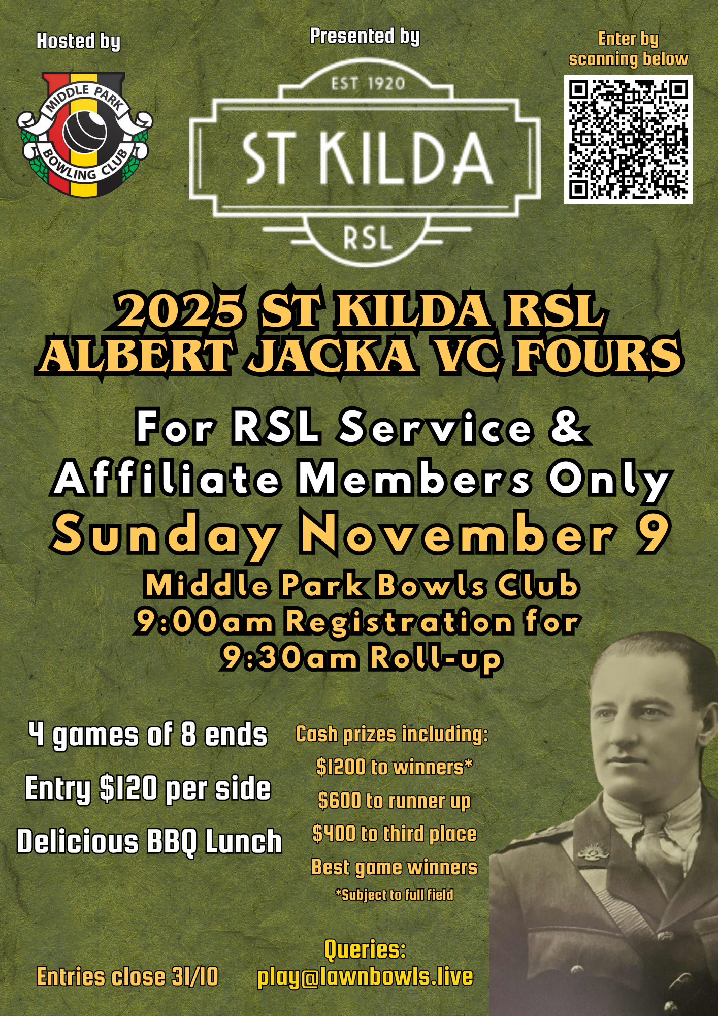 Inaugural Albert Jacka VC 4's Tournament 