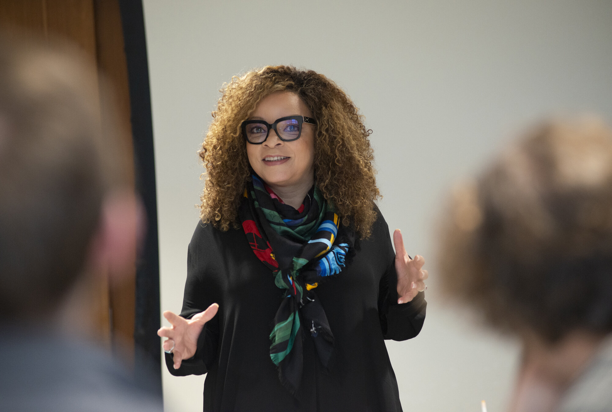  Academy Award-winning costume designer Ruth E Carter. Photo by David Andrews, property of The University of Maryland School of Theatre, Dance and Performance Studies, 2020. All Rights Reserved. 