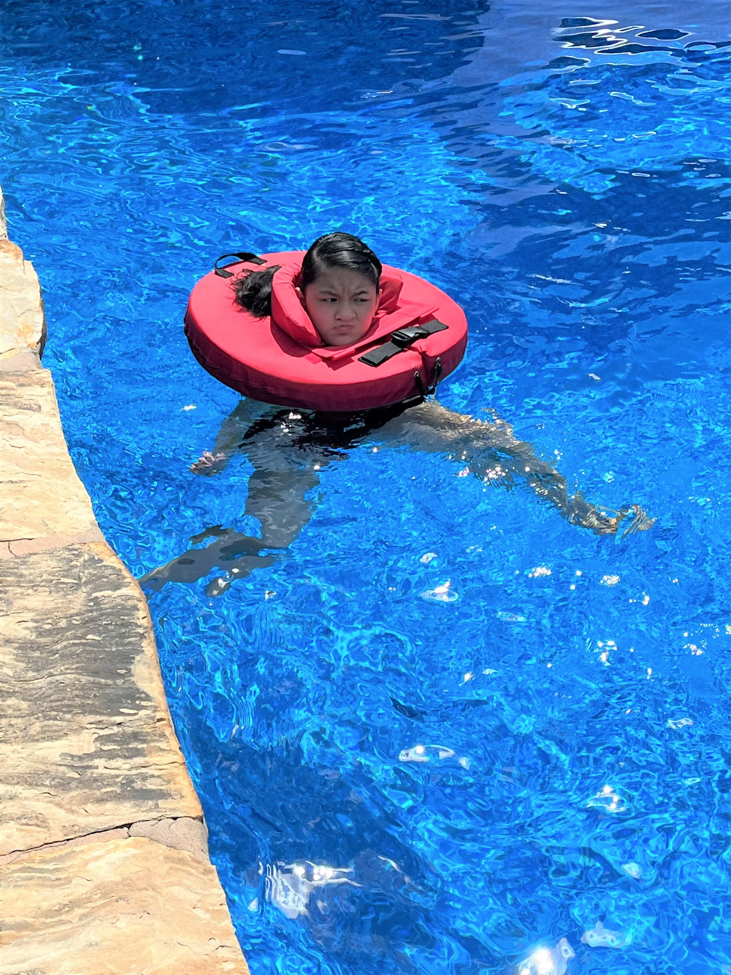 Claire is Ready to Swim!