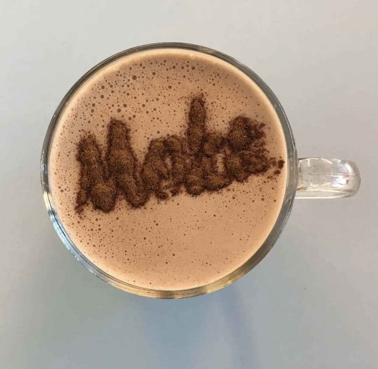 Euro Style Hot Chocolate is available at Moka; made extra thick using our drinking chocolate.