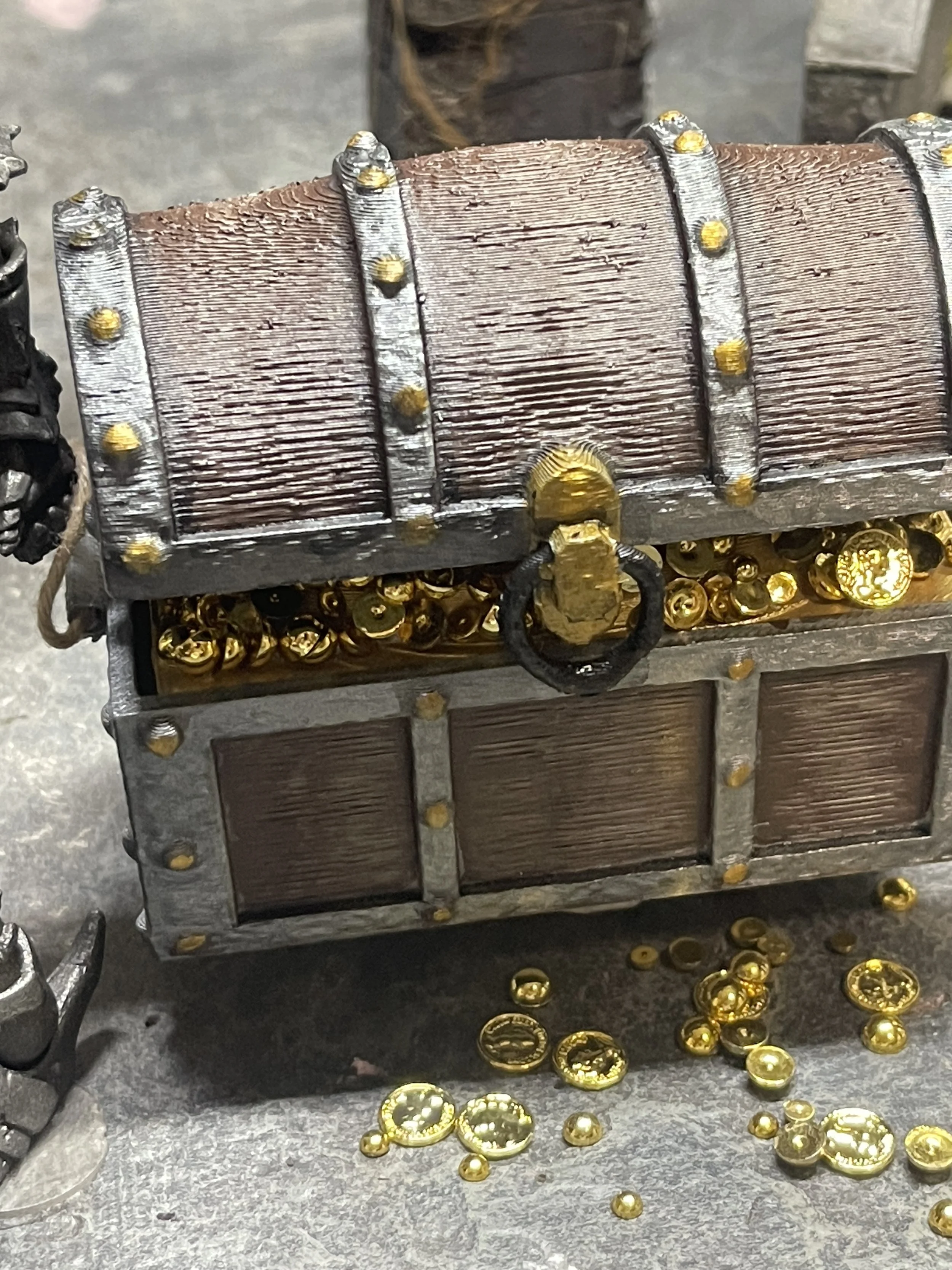 Treasure chest for Mythic Legions scale and 1:12 scale