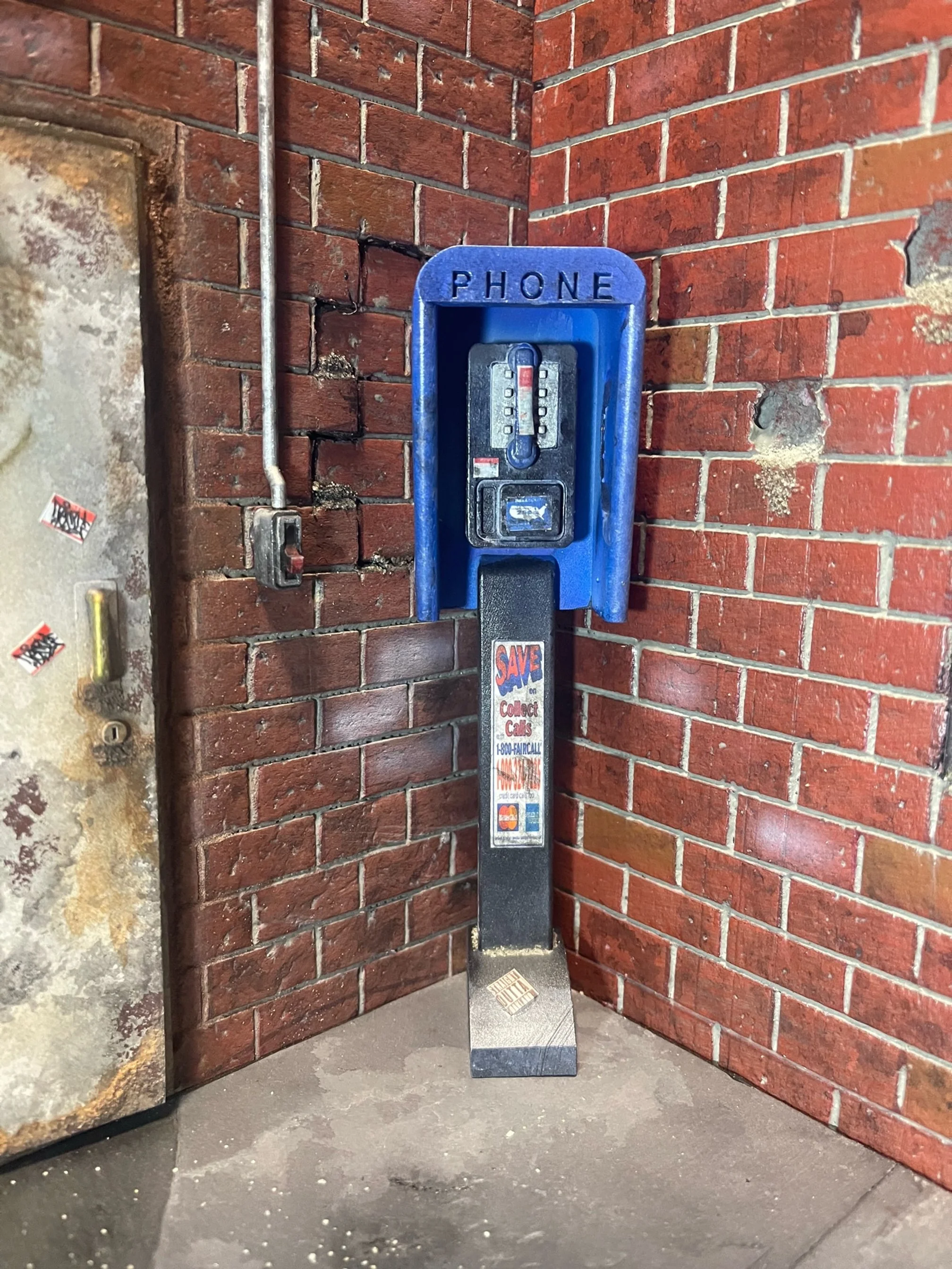 Detailed Resin printed phone booth