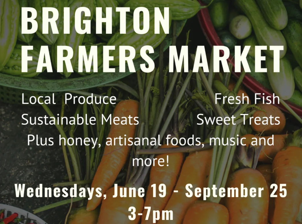 Table at Brighton Farmers Market