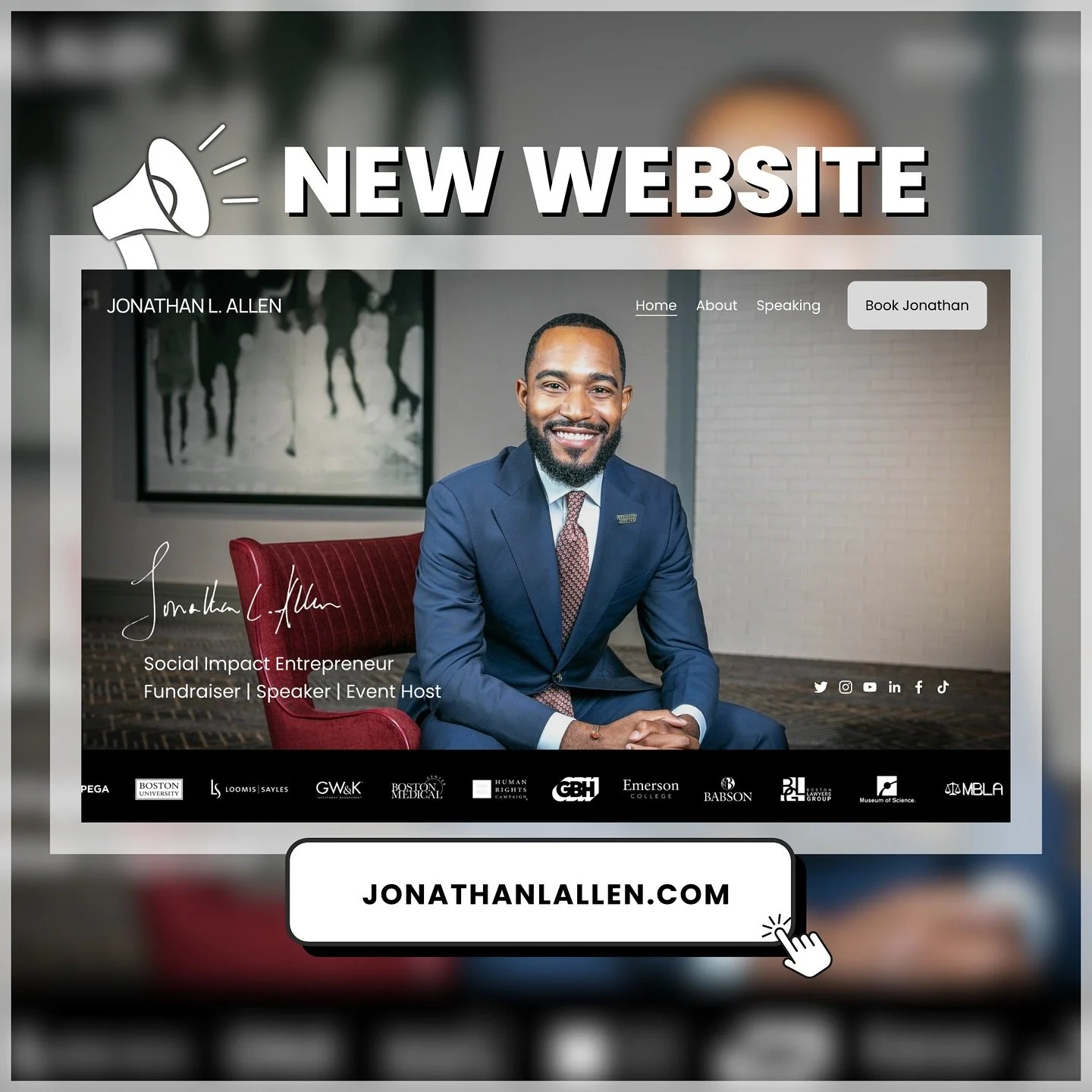 🚀 Announcing the Launch of JonathanLAllen.com! 

I&rsquo;m excited to share a fresh online space that reflects my work as an event host, keynote speaker, panel moderator, and workshop facilitator. 

Whether you&rsquo;re planning a Pride or Juneteent