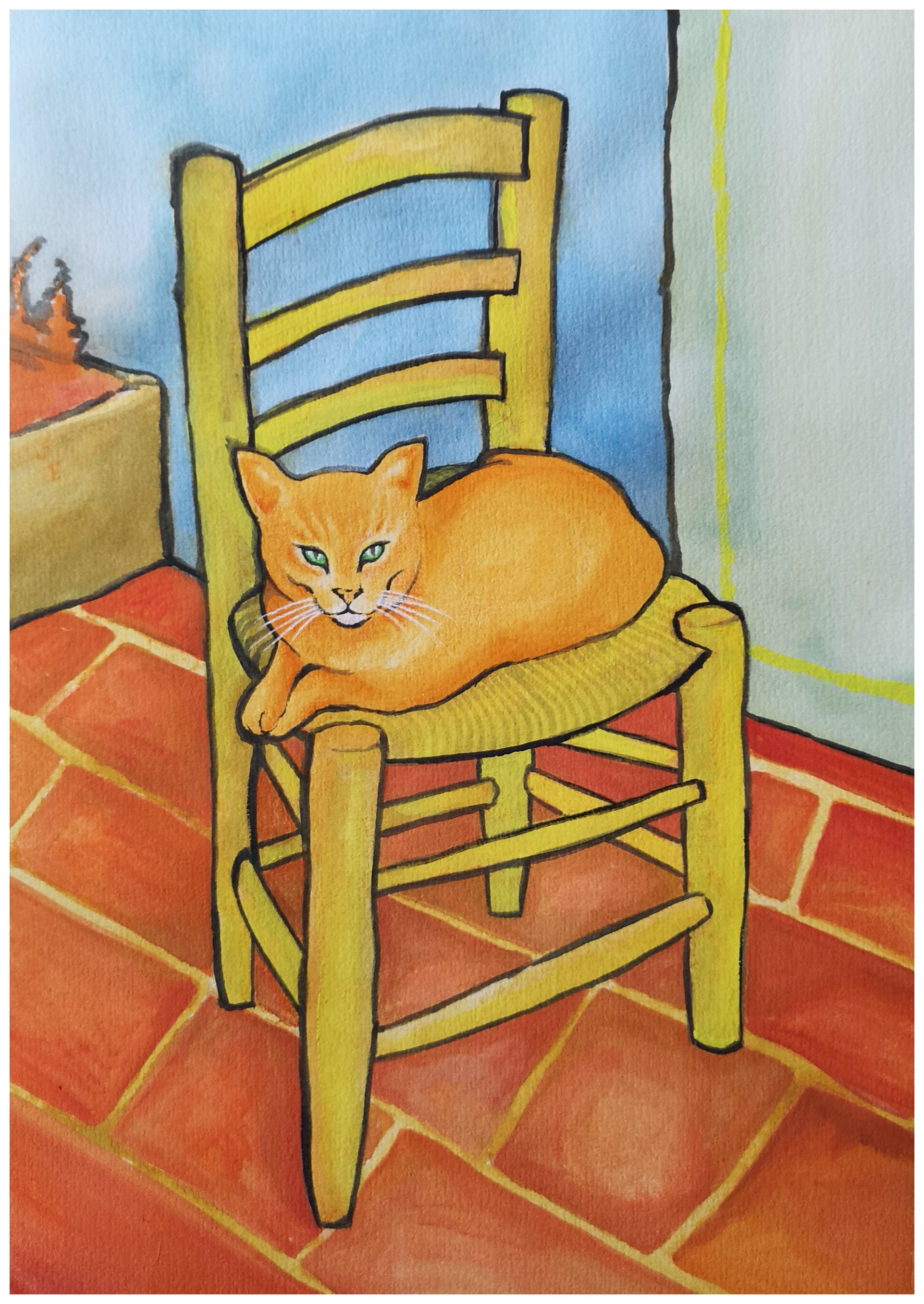 Poppy on Van Gogh's Chair.jpg