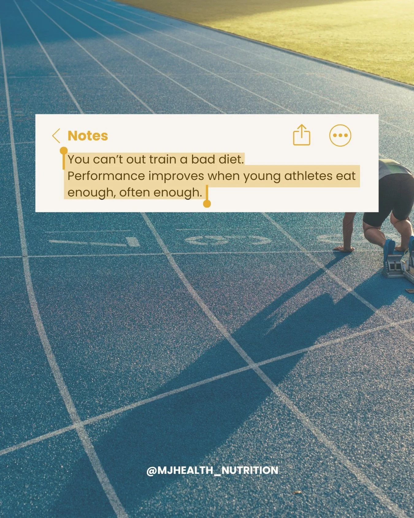 Training hard but still feeling flat, sore, or stuck? 😅

As a sports dietitian, this is something I see all the time: teen athletes putting in 100% effort at training, doing everything asked of them, but not realising just how important their nutrit