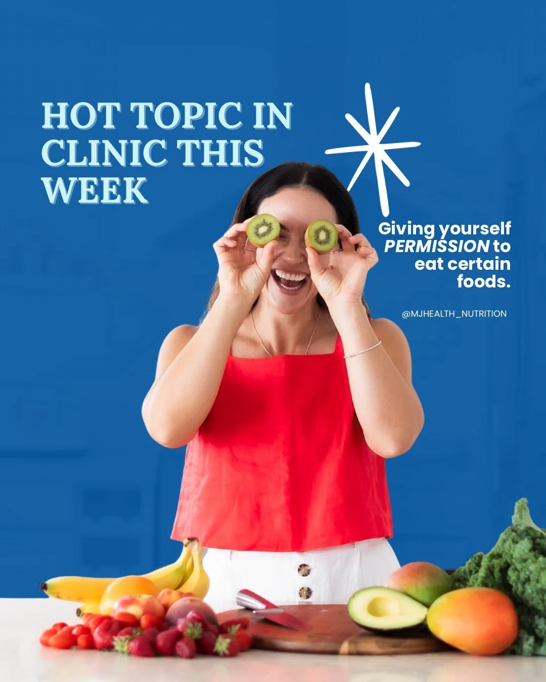 Hot topic in the clinic this week: permission around food.

A lot of people still believe they need to completely avoid foods like chocolate to be &ldquo;healthy&rdquo; or achieve a certain body composition. 

The problem is restriction often backfir