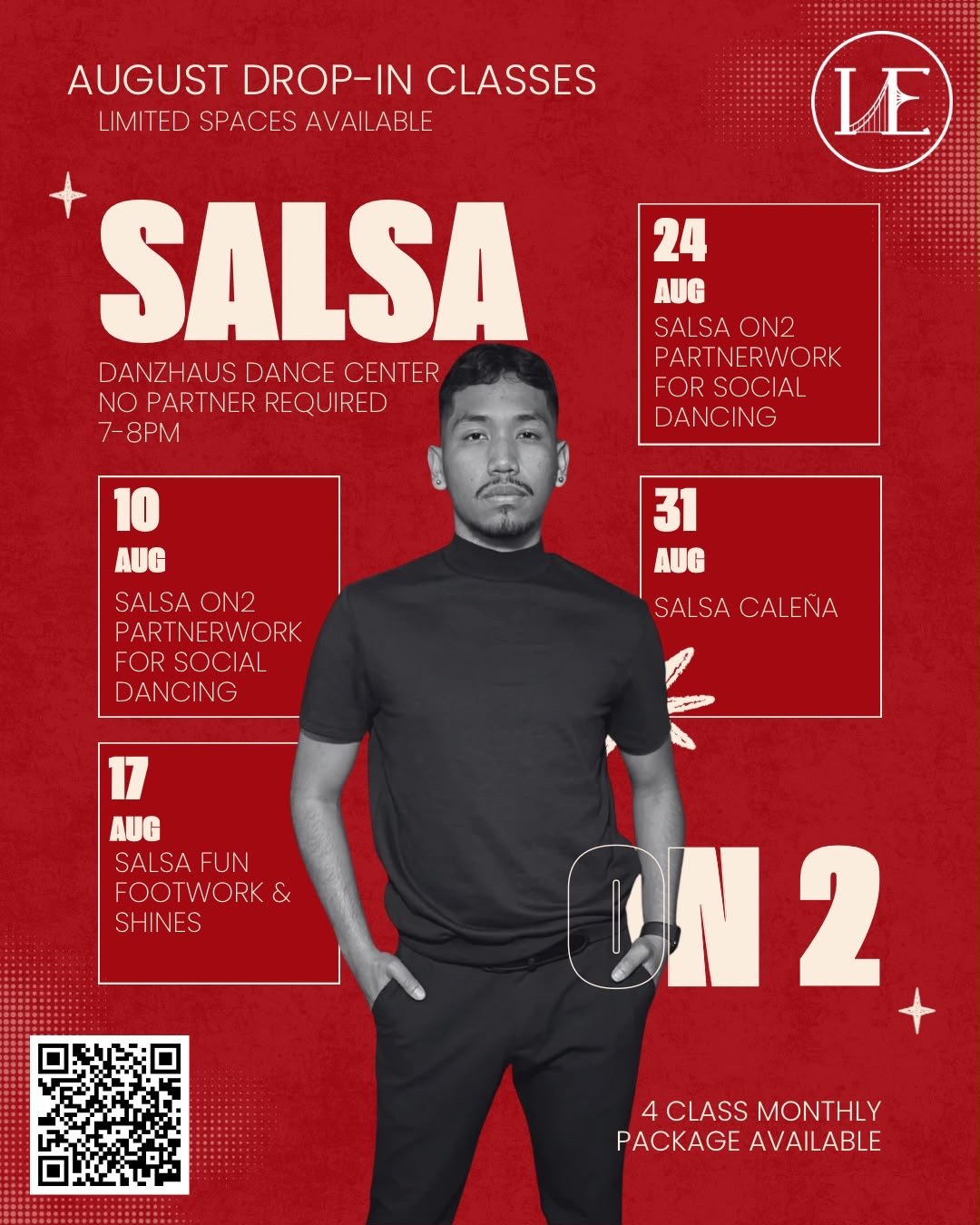 Salsa August Drop In Classes!