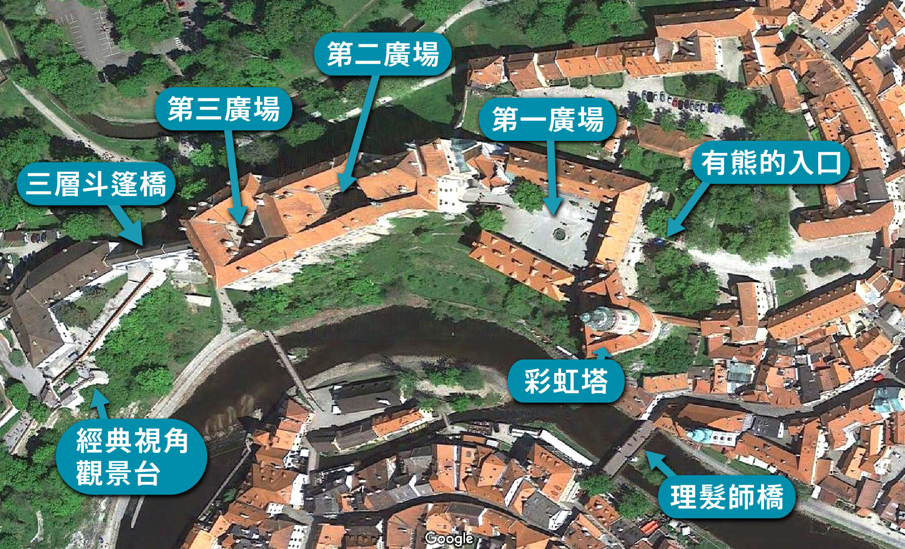城堡區域圖