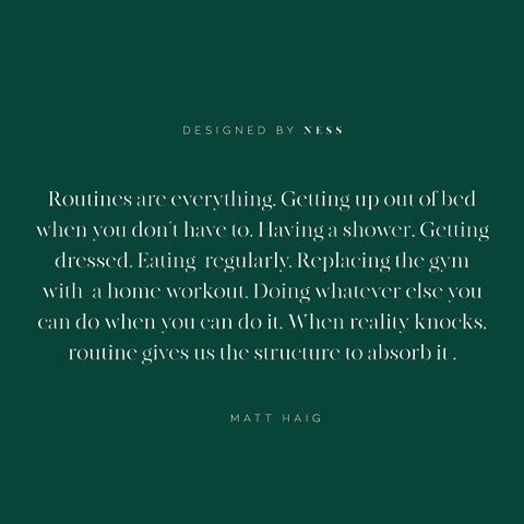 So I bounced (well that&rsquo;s a lie more  coaxed myself) out of bed at my usual time, mapped out my day and now I&rsquo;m going to go for a walk to clear my head and breathe. I feel like these wise words by @mattzhaig are what I was telling myself 