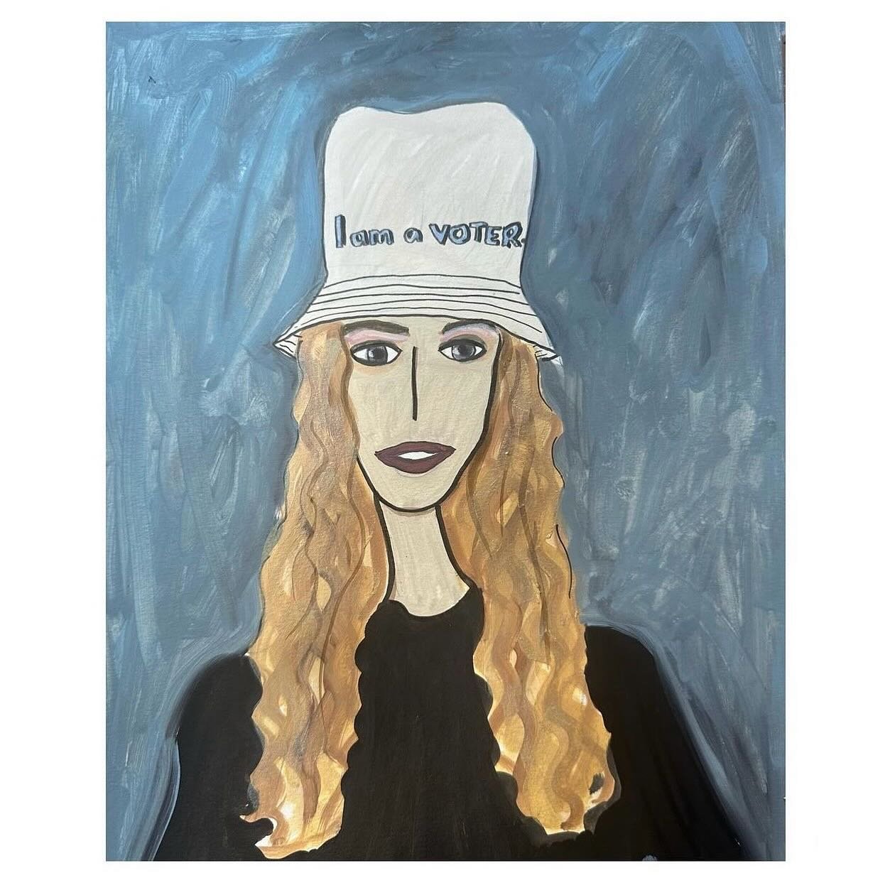 Voting is how we turn hope into action! Your vote is your voice. Make voting a permanent condition! Thank you so much @rebeccamosesofficial for the portrait ❤️