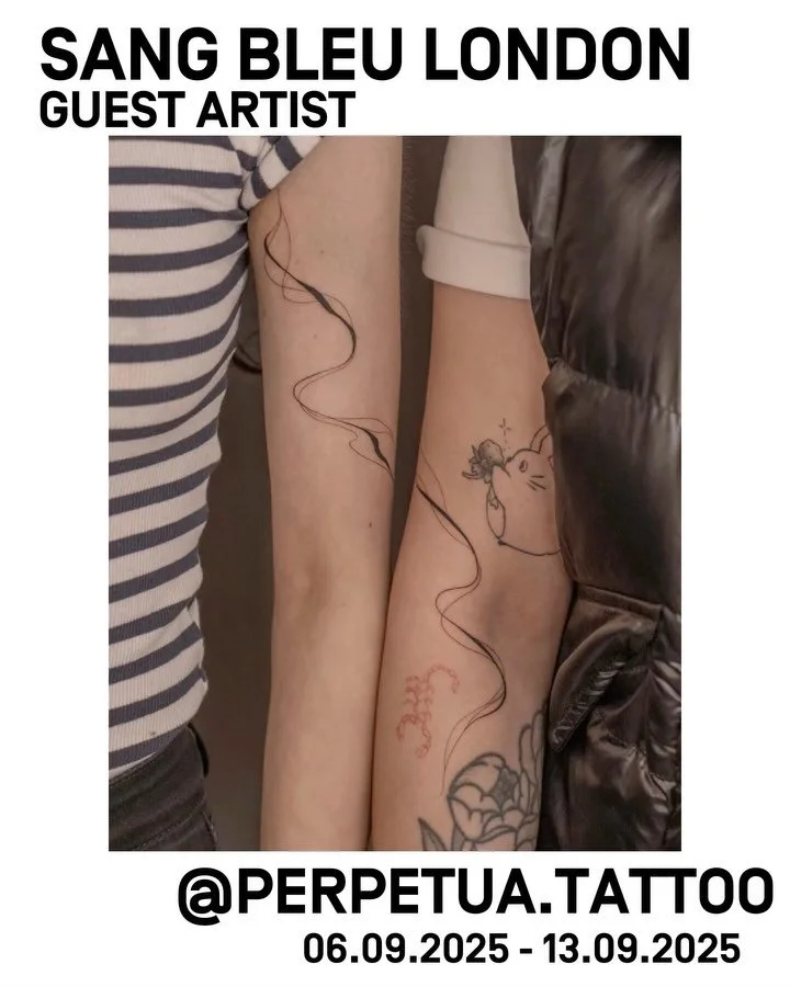 Looking forward to hosting our next guest @perpetua.tattoo coming all the way from Chile for her Europe tour. Specialising in fineline ornamental tattoos - link in bio for last remaining appointments in London 

#guestartist #londontattoostudio #fine