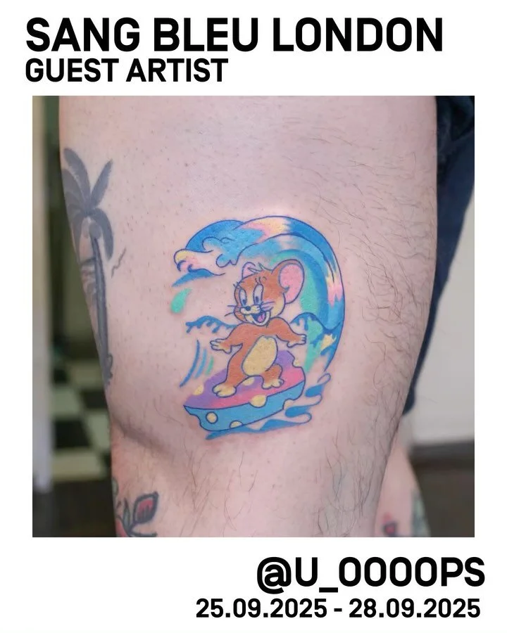 Bringing that cuteness into the studio, guest artist @u_oooops will be in the studio this week! 

Link in bio for the last few available appointments 25th - 29th September 💖