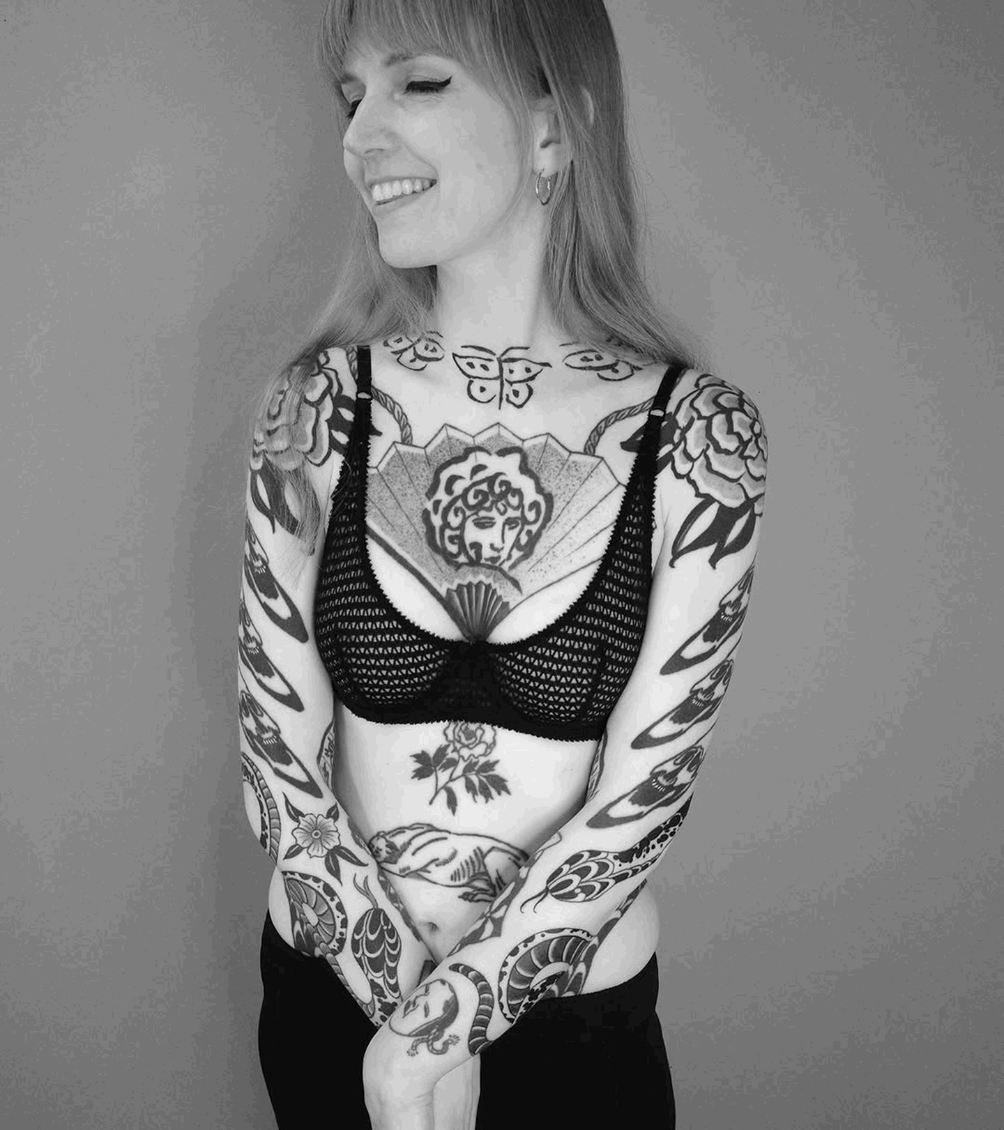 A stunning showcase of @antoine_larrey work on the most beautiful and dedicated Franziska. 8 years of commitment on this full body composition in process. ��Antoine&rsquo;s last London guest dates for 2025 - enquire now for availability 14th - 18th D
