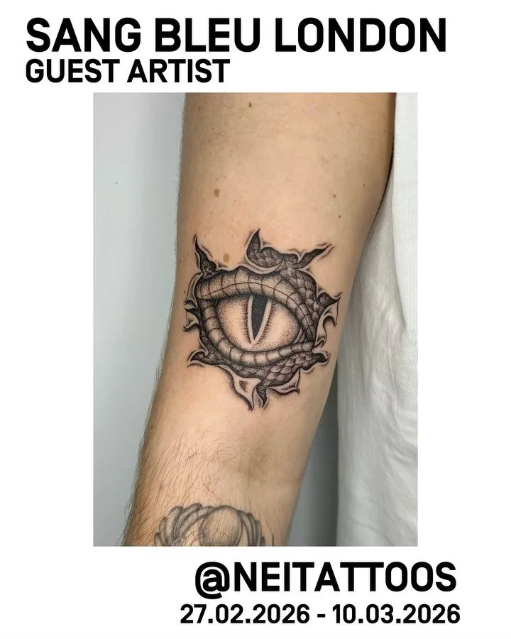 It is with great pleasure to host the amazing @neitattoos for her return to London for a special guest spot. 
Known for her perfectionism of delicate gradient detailing, Nadine creates work with exceptional depth, softness, and definition. 

If you&r
