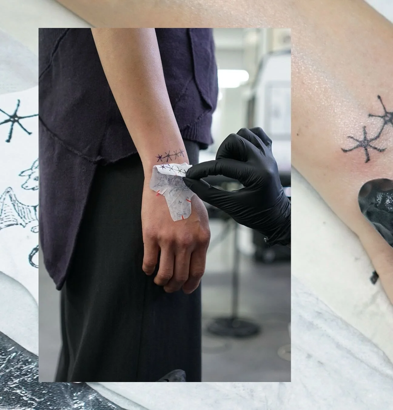 Process shots of this little and ridiculously cute dragon.  New designs from the talented @vencis__ available at the studio. 

DM for more information