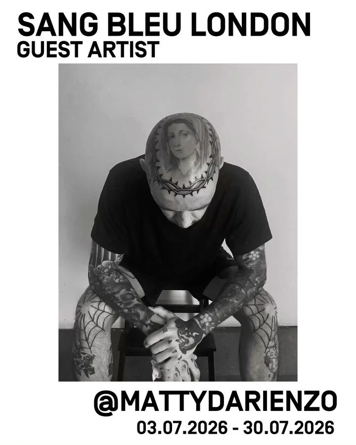 We are very pleased to welcome our darling @mattydarienzo back to for his London/EU 2026 tour.

New London-only flash collection from Matty, available exclusively at our studio. For collectors seeking timeless, distinctive pieces, Matty is your guy. 