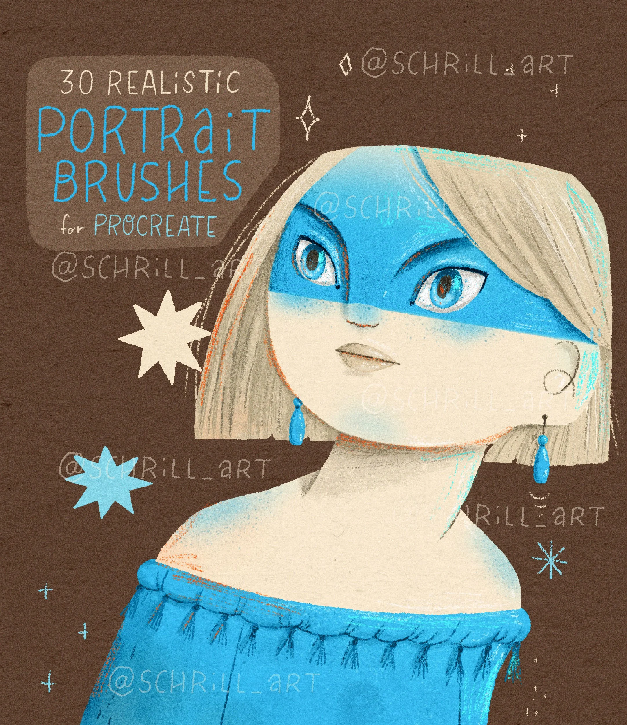 Portrait set for Procreate V.2.0