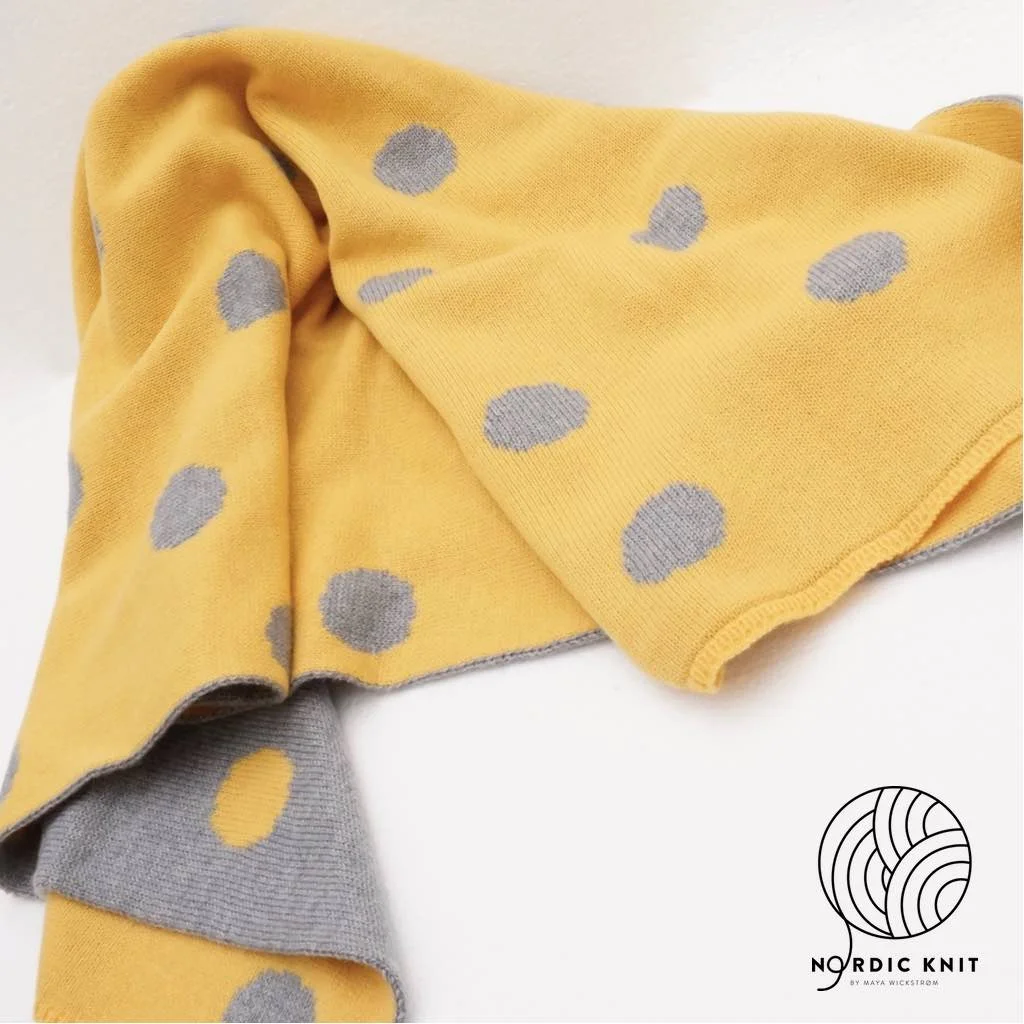 BabyBlanketPolkaDotYellowLightgrey#1.jpg