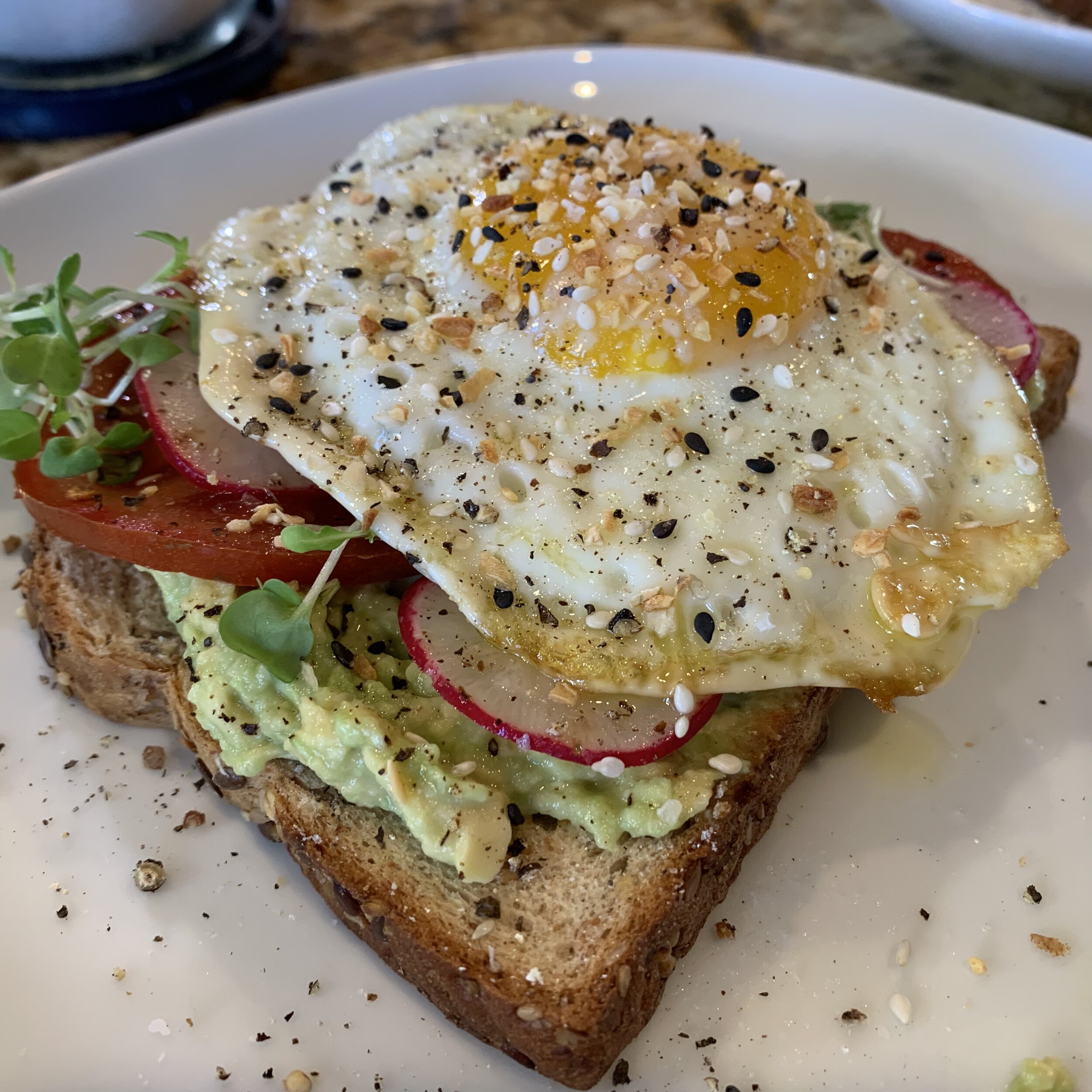 Roasted Garlic Avocado Toast