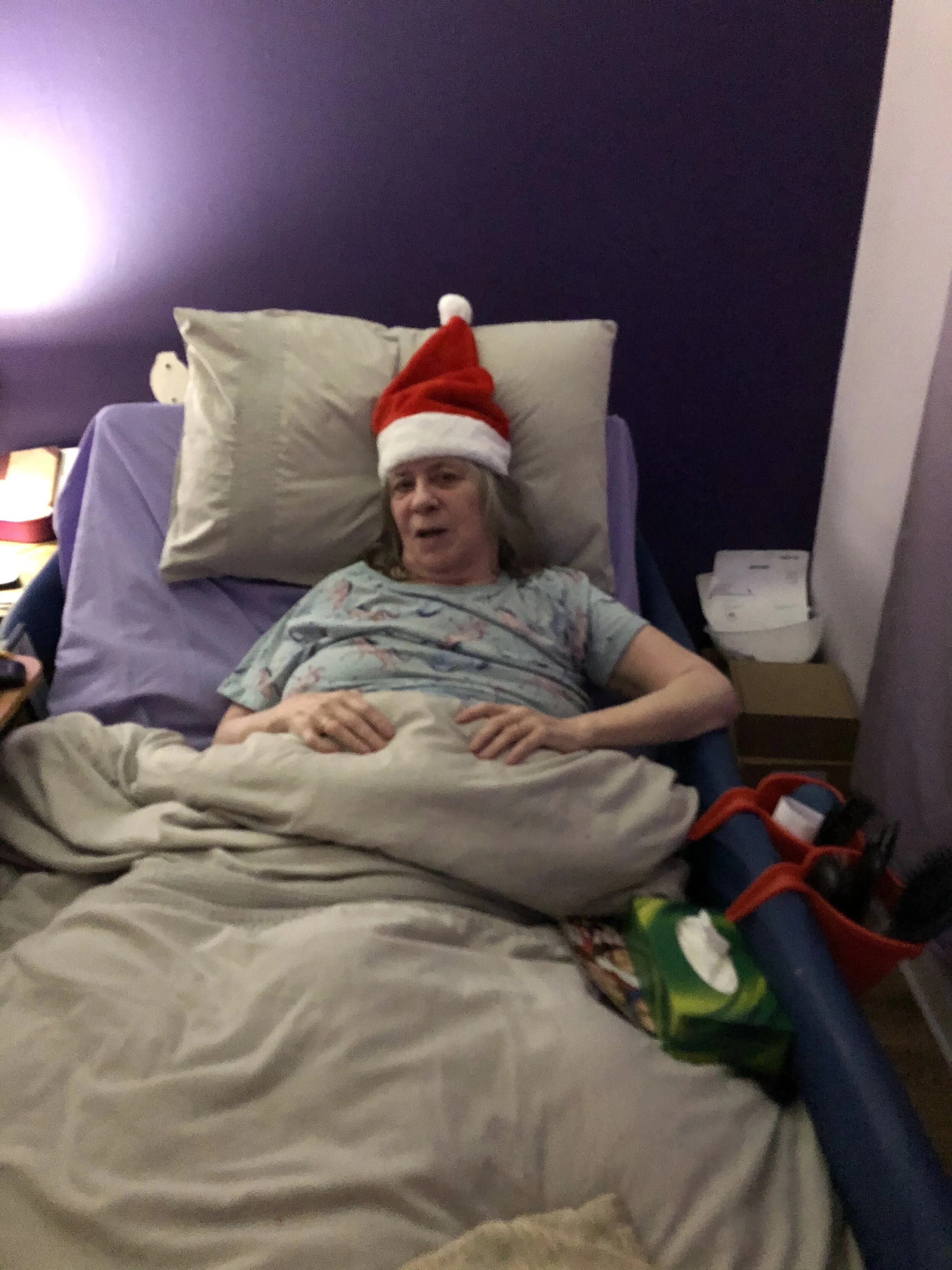 My friend Jo who has MS confined to bed