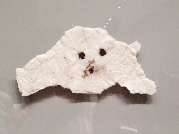 Picasso Head of a Dog, paper napkin, 1943