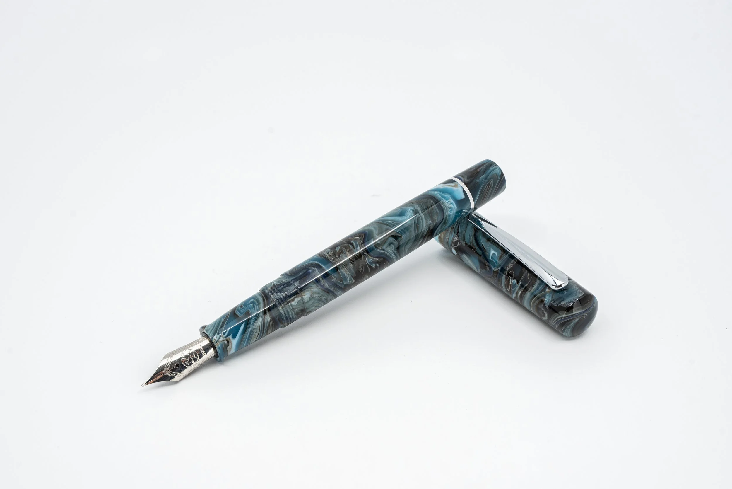 Clyde pen company Omni clipped north sea fountain pen.jpg