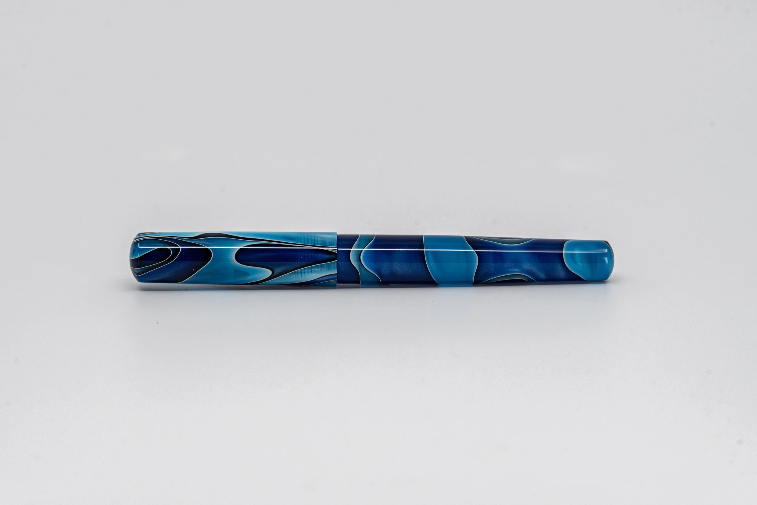 Clyde pen company Cream black Ebonite veetwo clipped foiuntain pen4.jpg