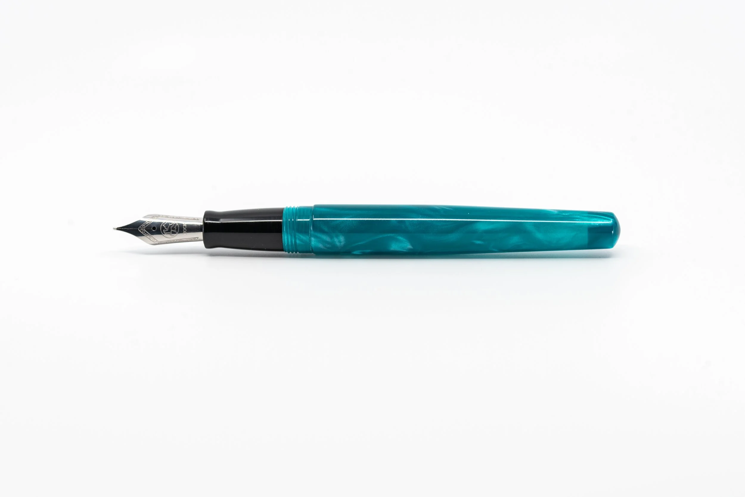 Clyde pen company teal pearl   fountain pen1.jpg