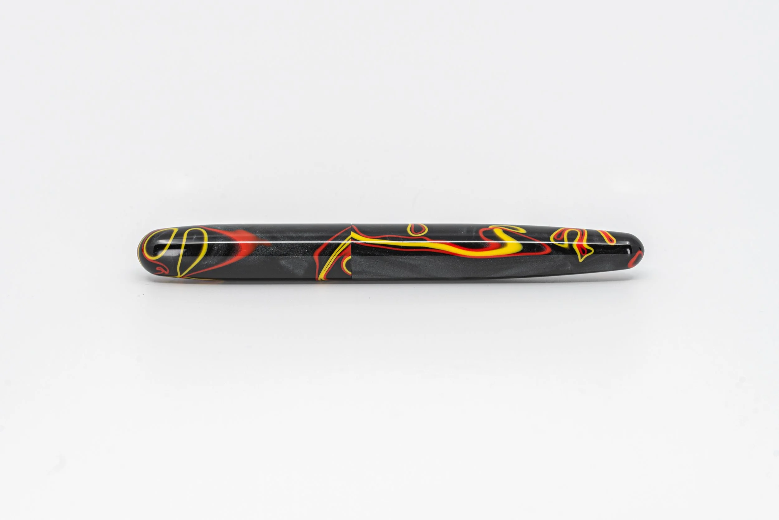 Clyde pen company Cream black Ebonite veetwo clipped foiuntain pen4.jpg