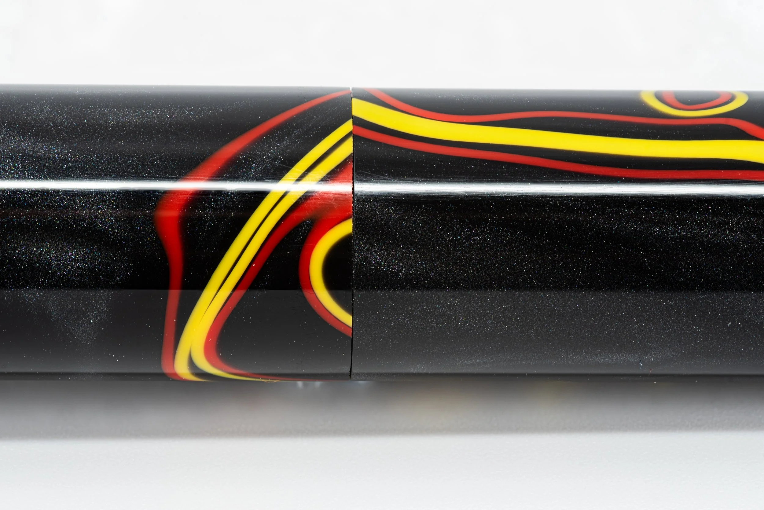 Clyde pen company Cream black Ebonite veetwo clipped foiuntain pen1.jpg
