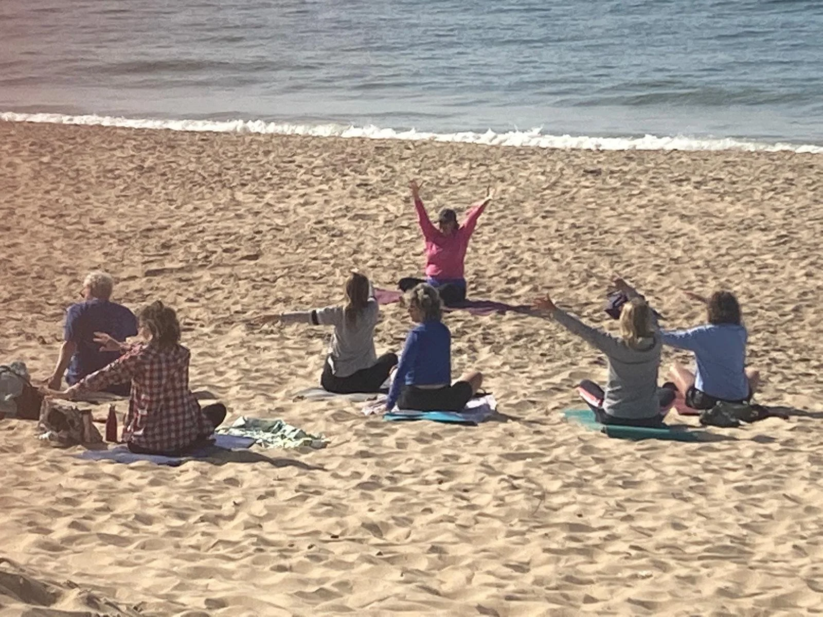 Summer Yoga on Southbourne Beach