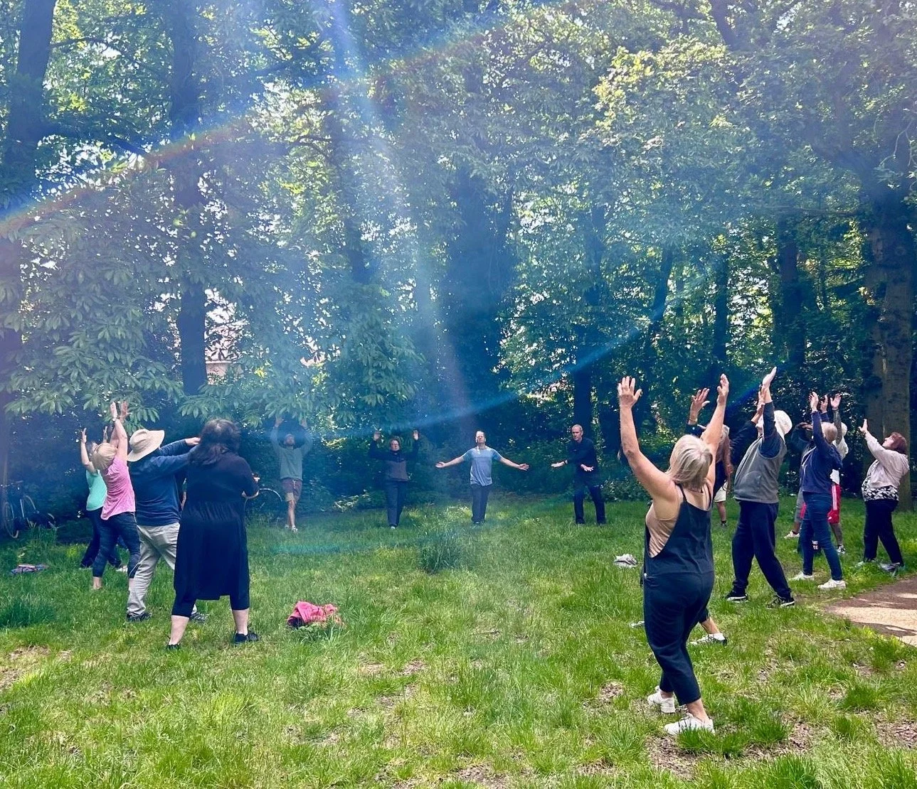 Outdoor qigong in practice-opening to the light.JPG