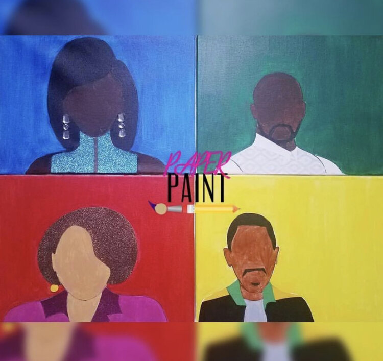 Paper &amp; Paint Portrait- Martin!