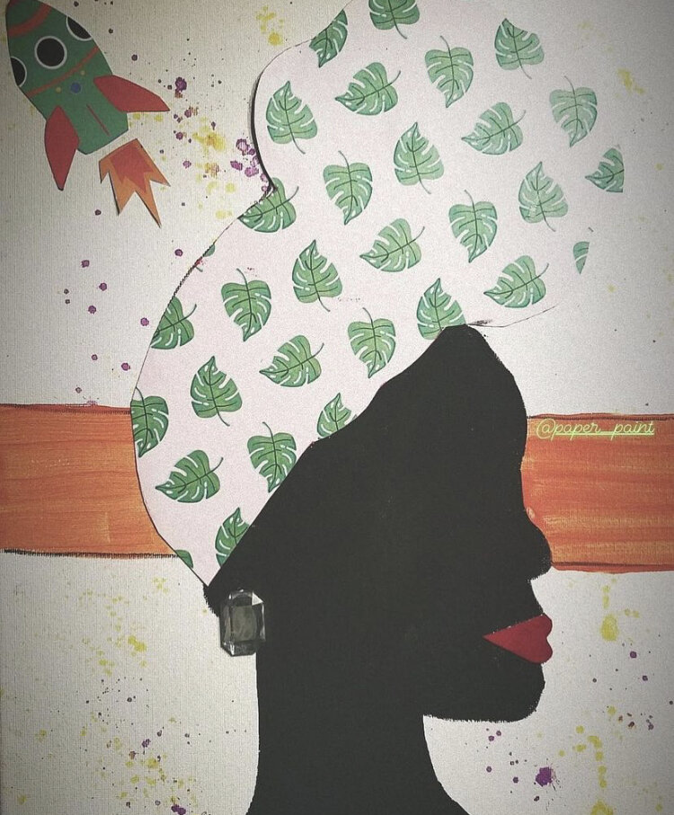 Paper &amp; Paint Portrait- Forward