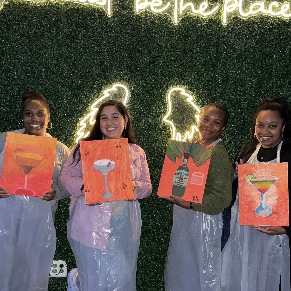 🍸 🎨 October&rsquo;s Sip &amp; Paint @thedenbaltimore_ 😍✨