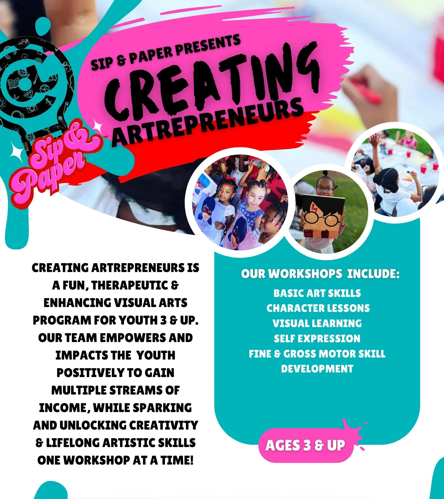 Creating Artrepreneurs On-site Visual Arts Program( St Joseph's Child Development Center)