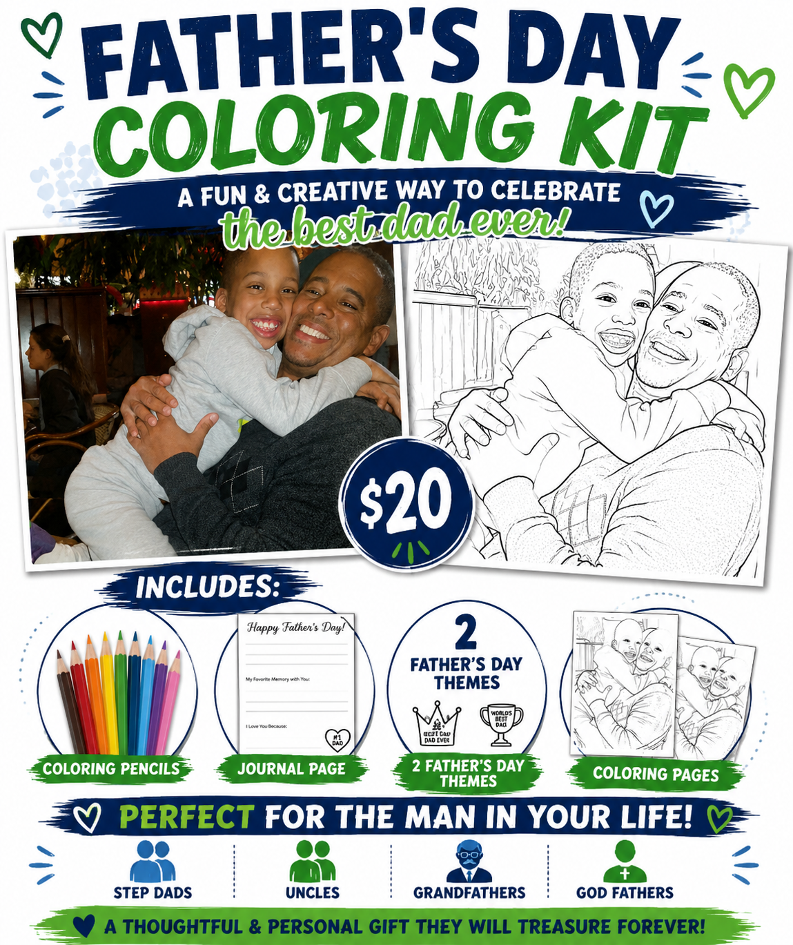 Father’s Day Coloring Kit
