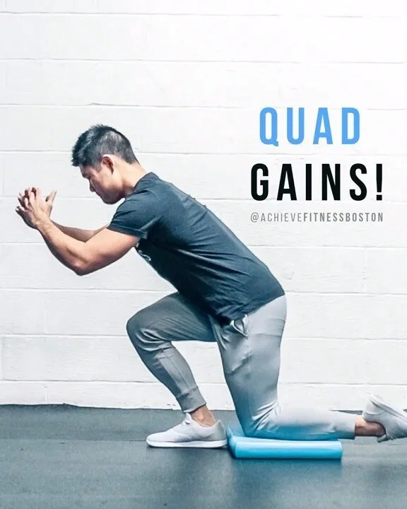 QUAD GAINS!
-
What&rsquo;s up, Achievers?! @jasonlpak here and today we&rsquo;re talking about how to emphasize your quads during your lower body exercises. What you&rsquo;ll find with the four moves above are various use of tempos and a lot of focus
