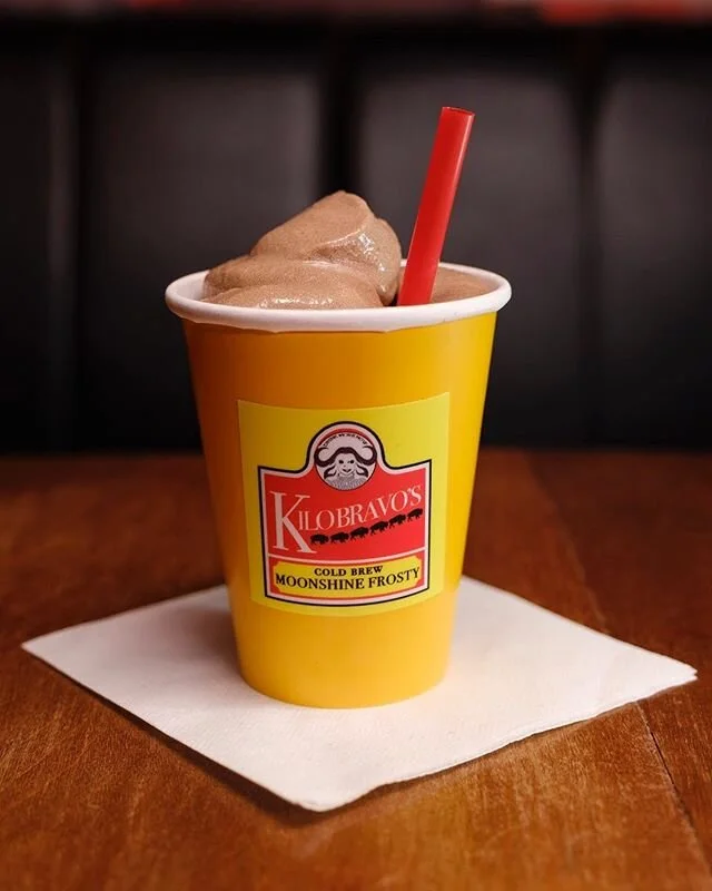 It&rsquo;s back!!! Our #moonshinefrosty is back!  This chocolate, frozen cup of heaven will take you back to your childhood...with booze!! Come grab one to-go today! #stickafryinit