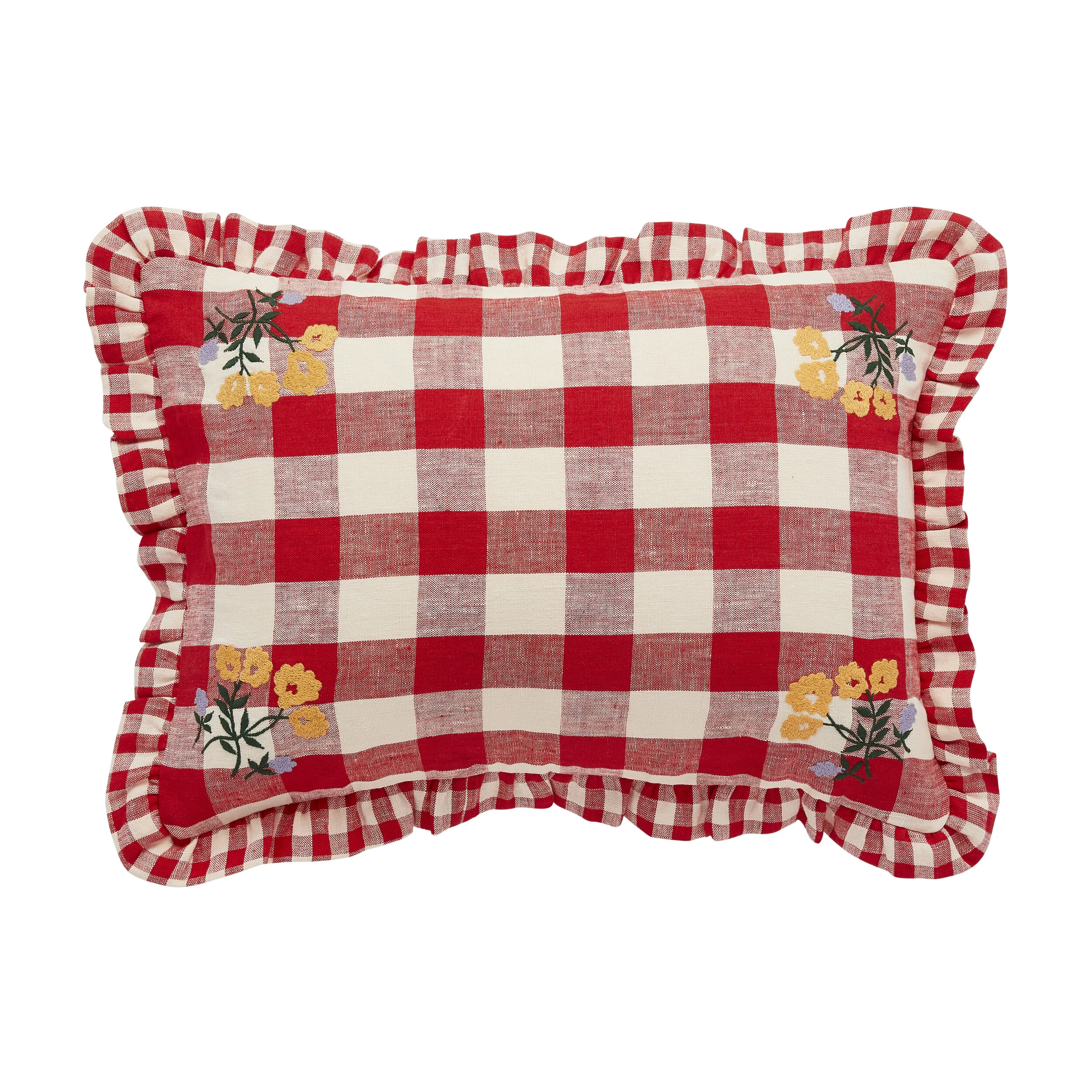 gingham cushion