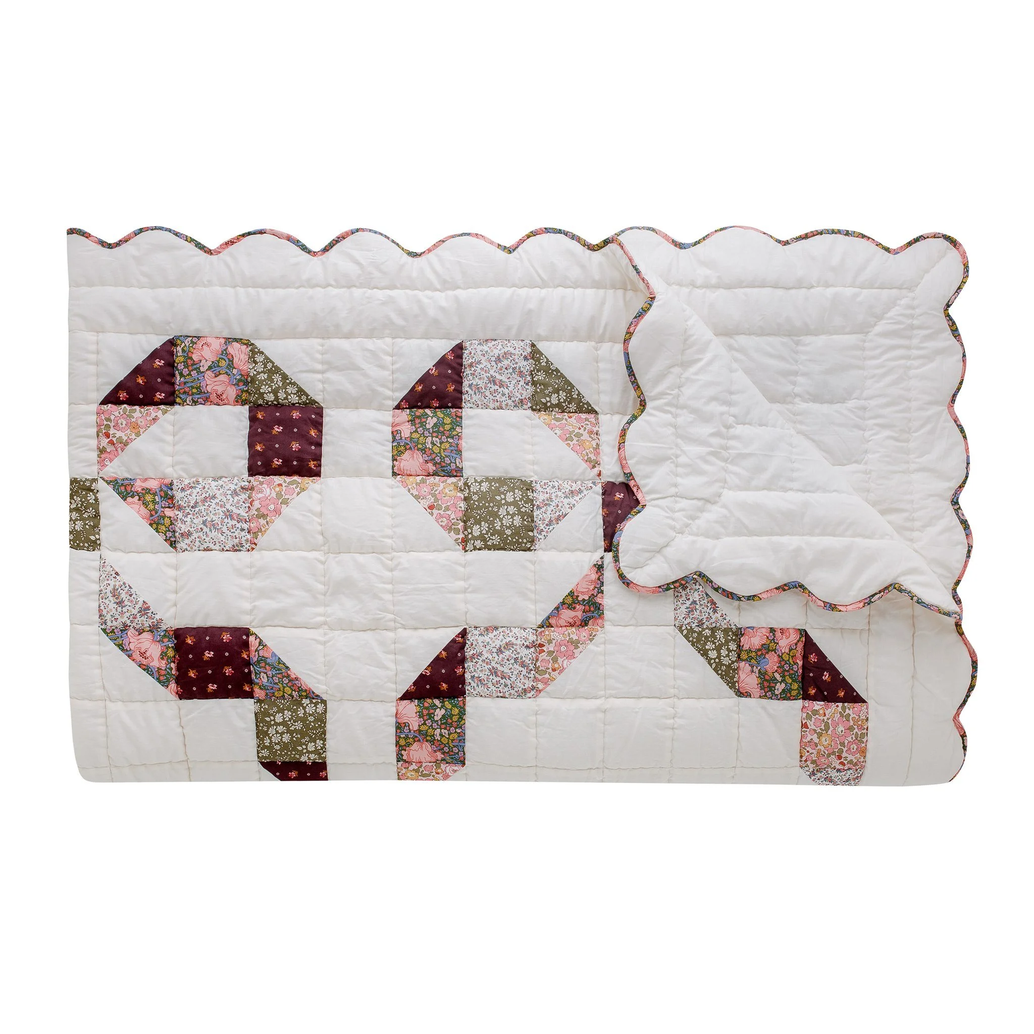 (New Season) Rusetti - Made with Liberty fabrics patchwork quilt