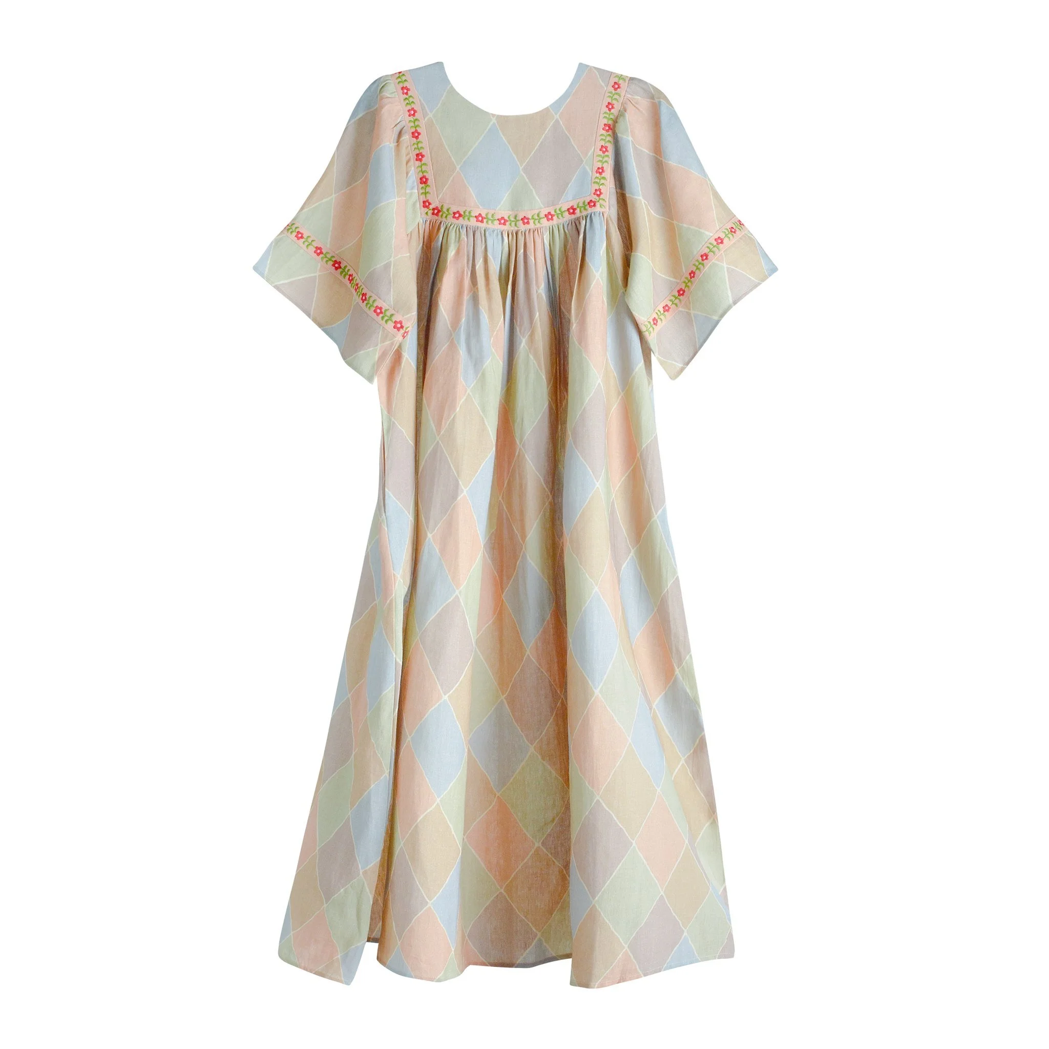 Harlequin maxi nightie/dress