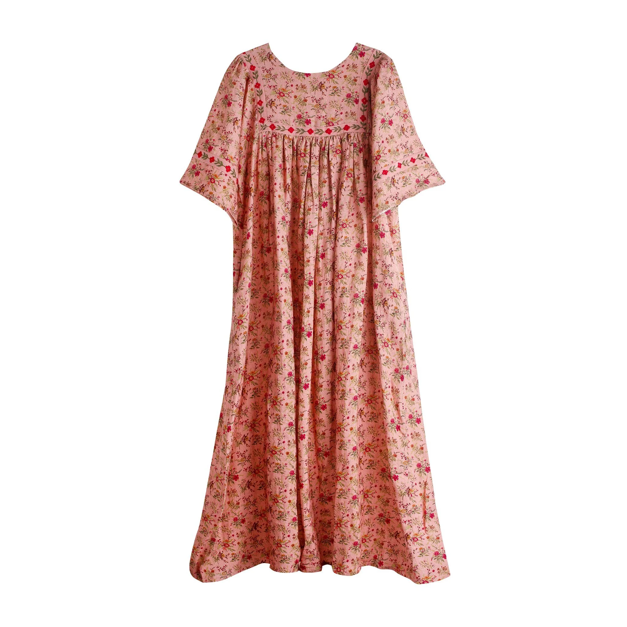 Prairie floral nightie/dress, peony